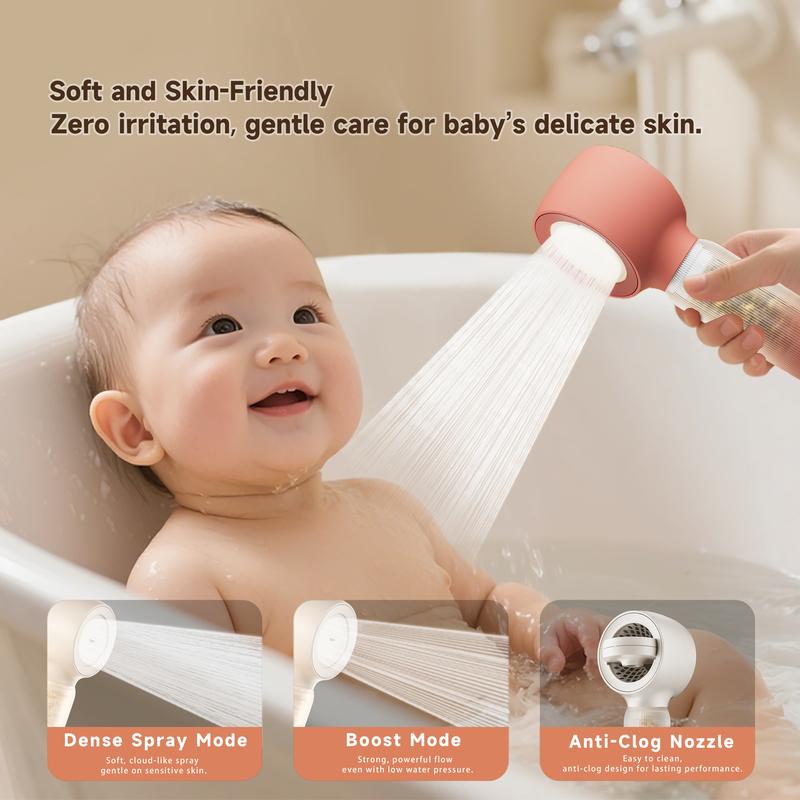 Filtered Shower Head with KDF + Calcium Sulfite