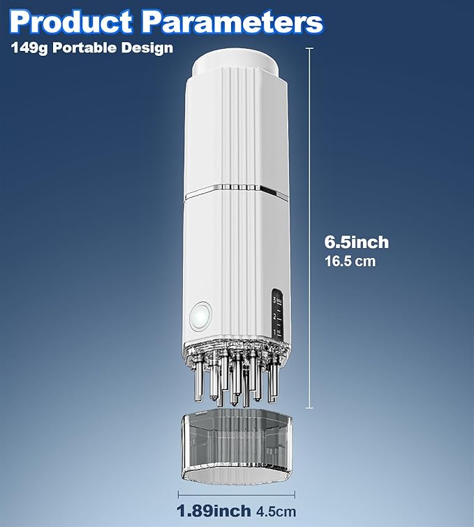 3 in 1 Electric Scalp Massager and Hair Oil Applicator Camera