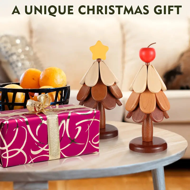 Unique Christmas Tree Coaster Set