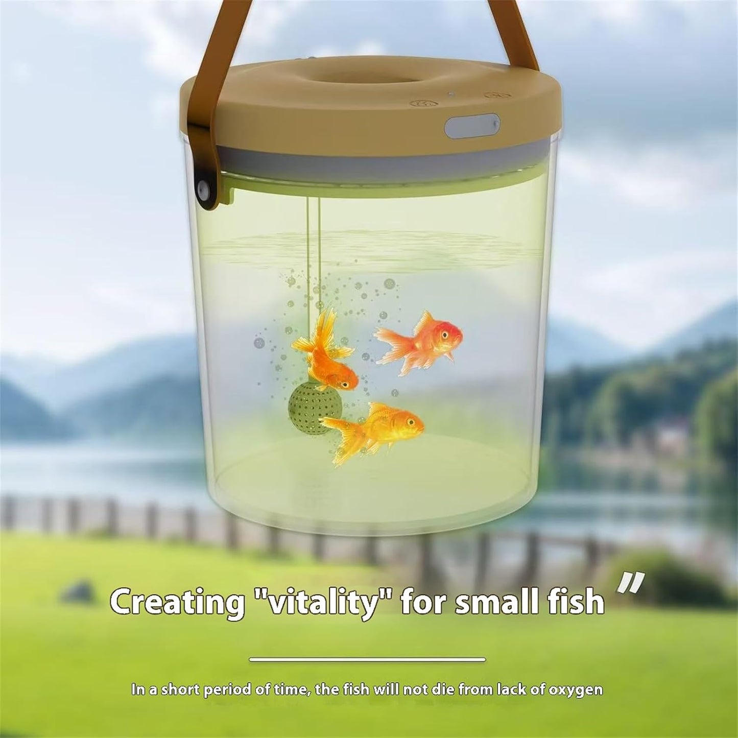 New Portable Oxygen-Supplying Mini Fish Tank