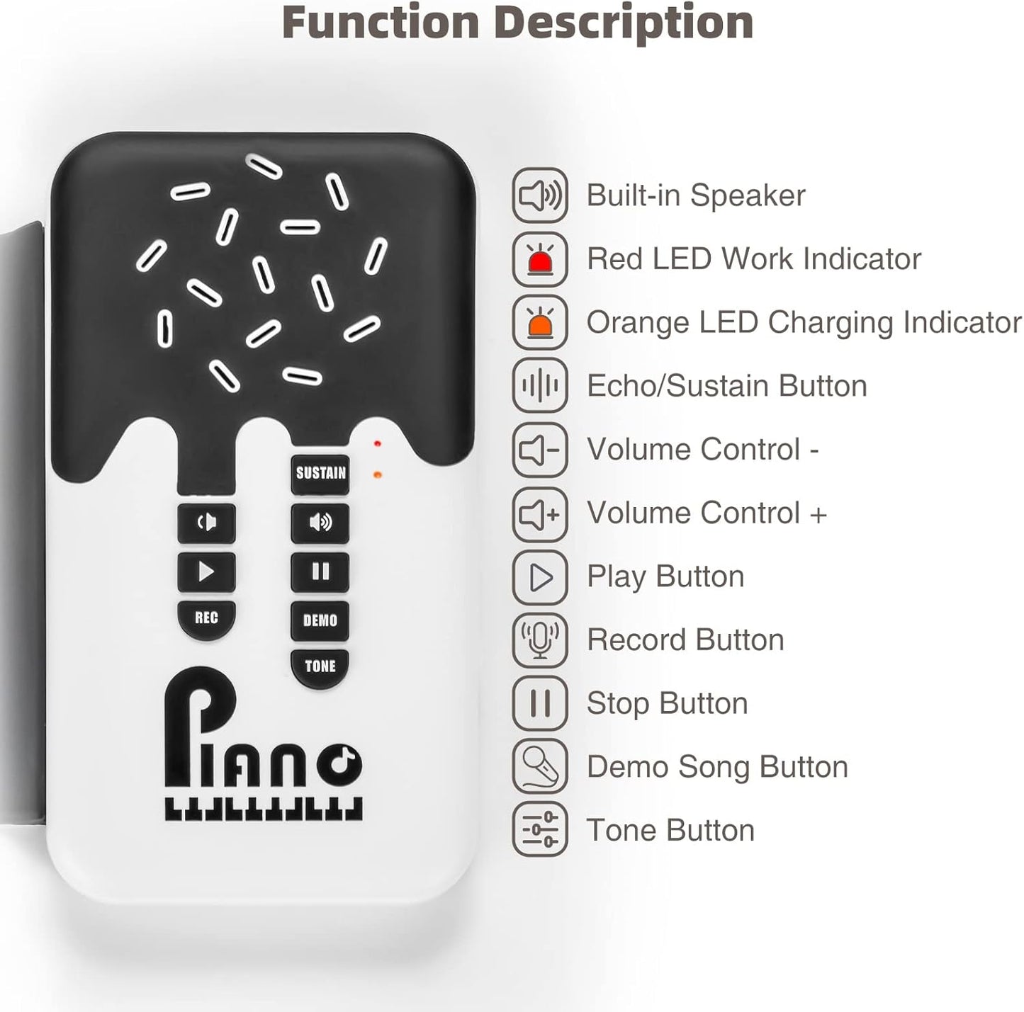 Portable Electric 49 Key Roll Up Keyboard Piano