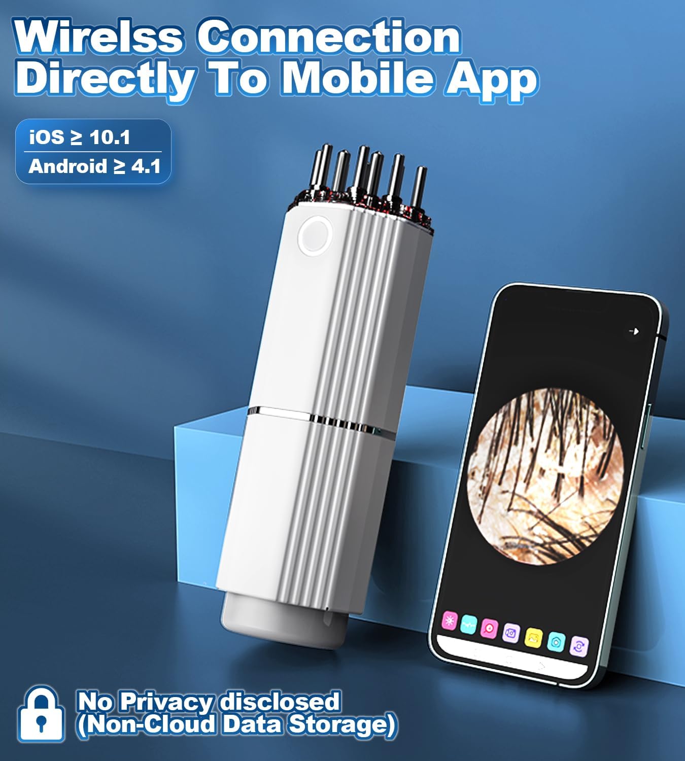 3 in 1 Electric Scalp Massager and Hair Oil Applicator Camera