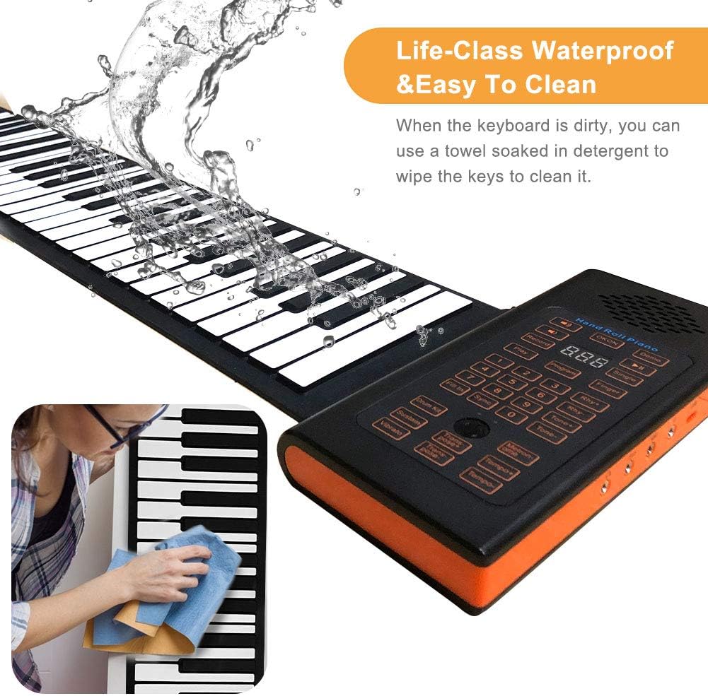 Portable Electric 49 Key Roll Up Keyboard Piano