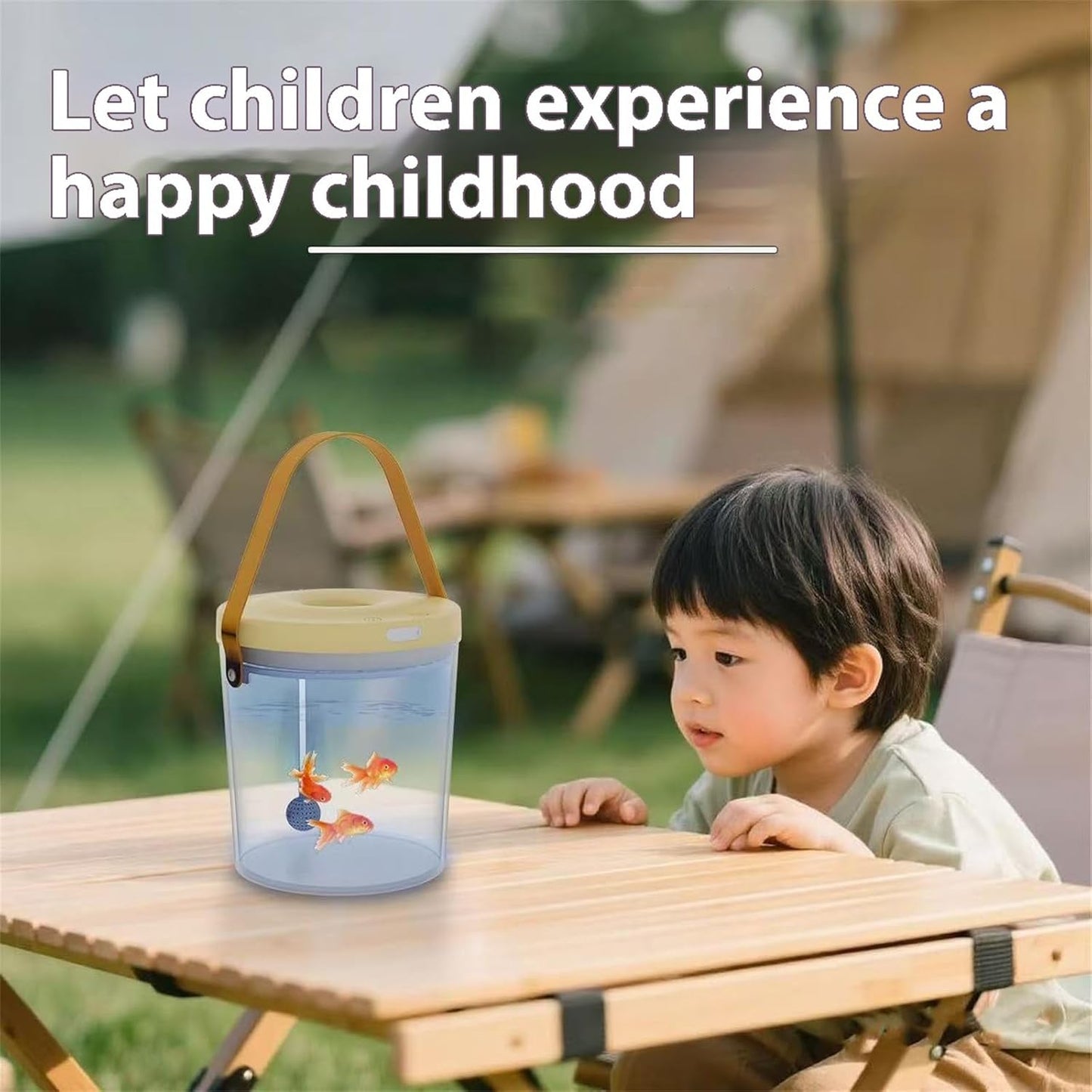 New Portable Oxygen-Supplying Mini Fish Tank