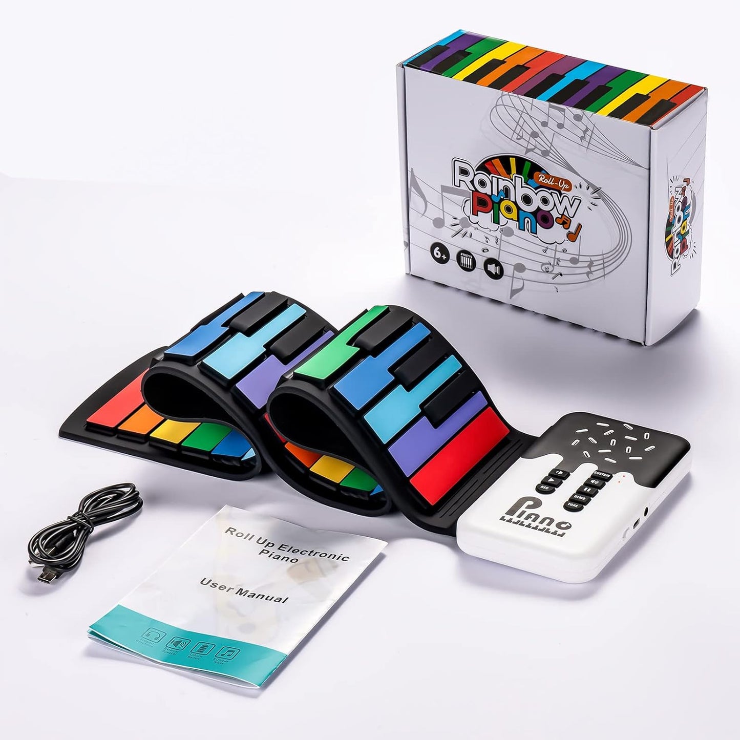 Portable Electric 49 Key Roll Up Keyboard Piano