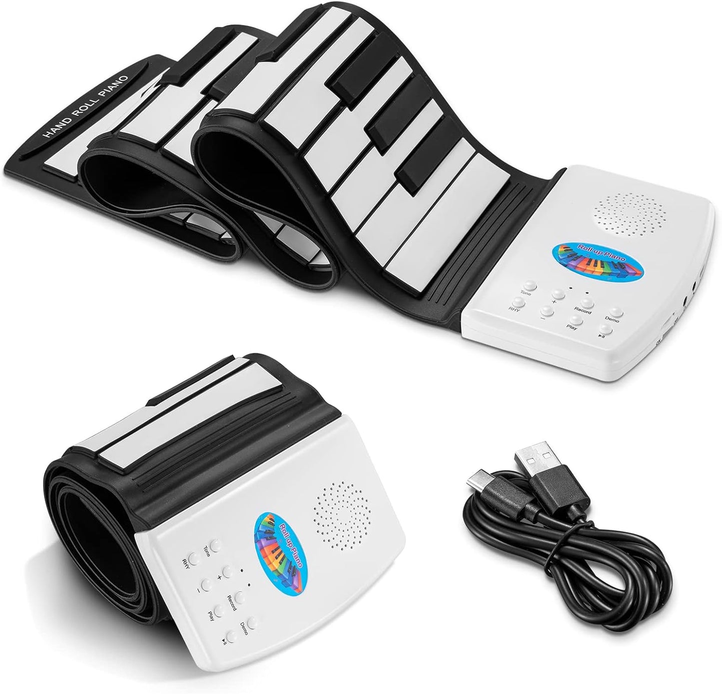 Portable Electric 49 Key Roll Up Keyboard Piano