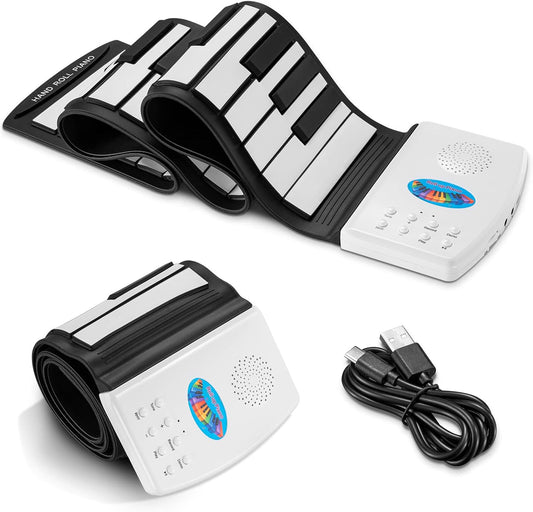 Portable Electric 49 Key Roll Up Keyboard Piano