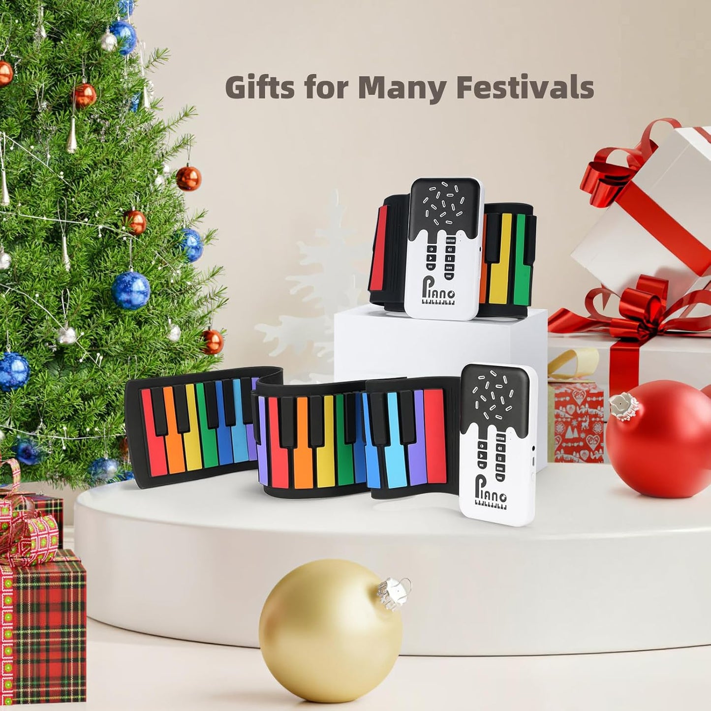 Portable Electric 49 Key Roll Up Keyboard Piano
