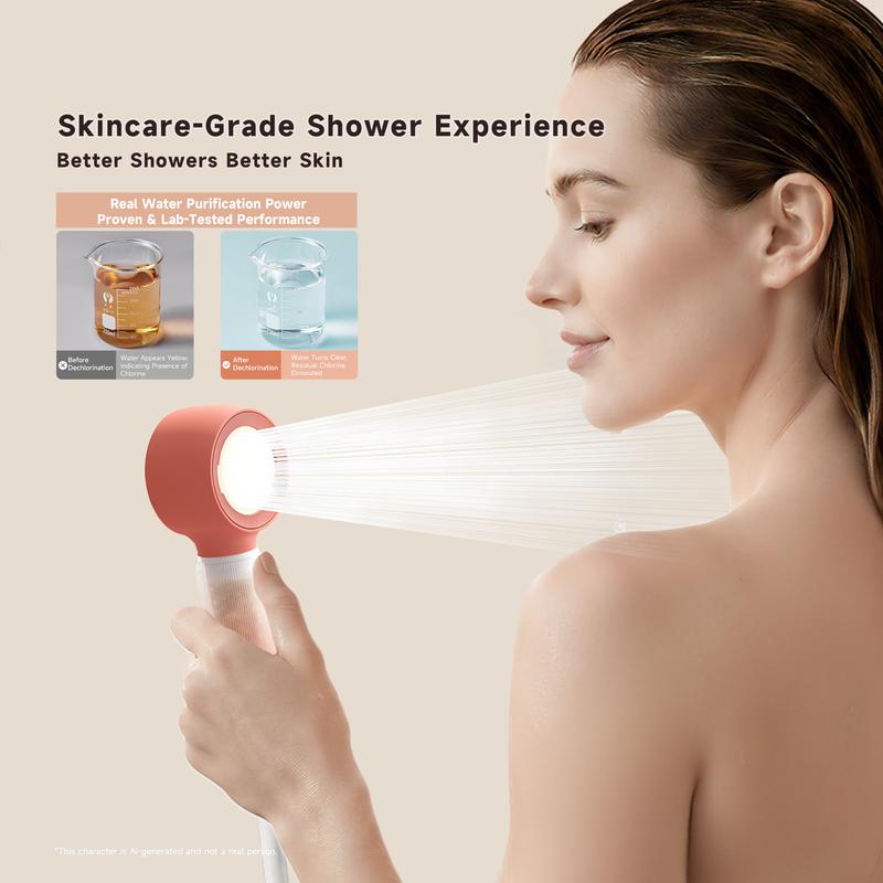 Filtered Shower Head with KDF + Calcium Sulfite