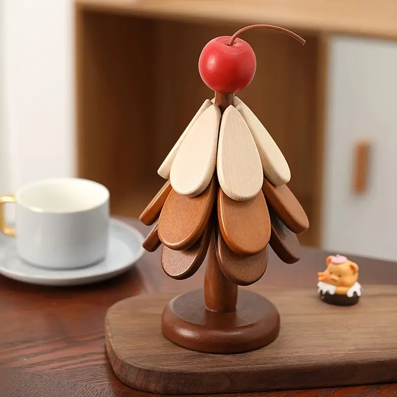 Unique Christmas Tree Coaster Set