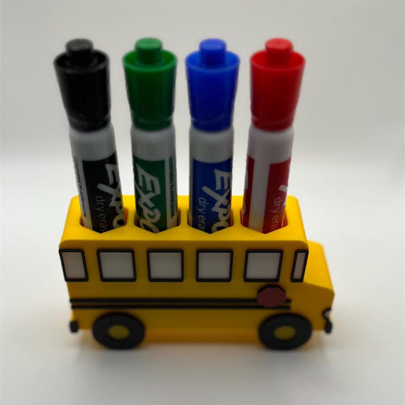 Unique Magnetic Bus-Shaped Marker Holder